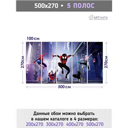 Фотообои в детскую марвэл супергерой человек паук 500x270
