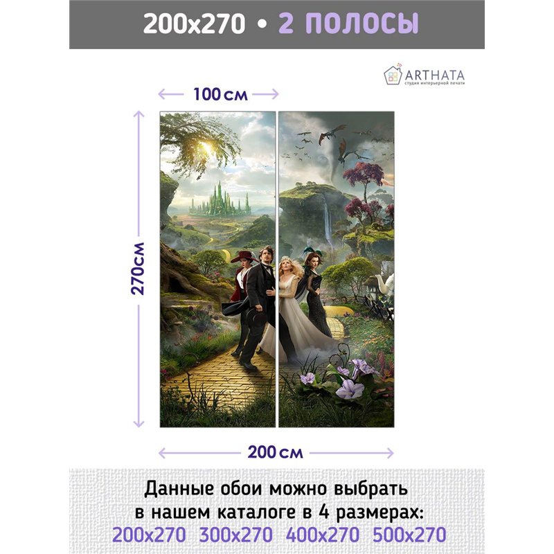 Фотообои Удивительный волшебник из страны Оз 200x270