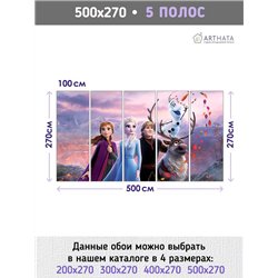 Фотообои в детскую холодное сердце герои 500x270