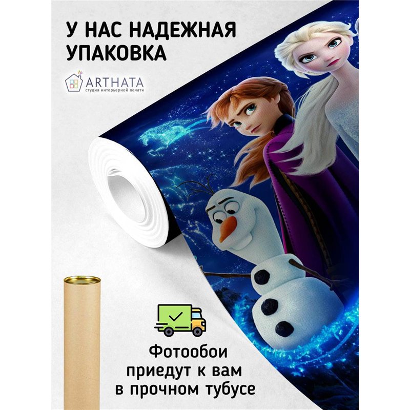 Фотообои в детскую холодное сердце герои Disney 500x270
