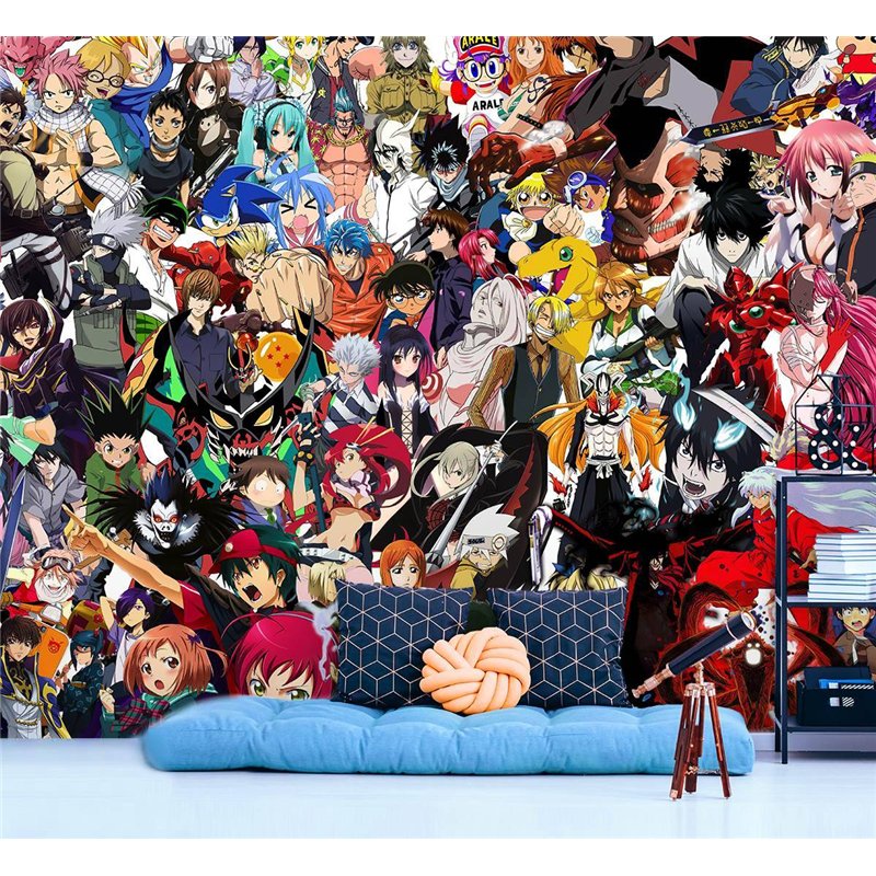 Фотообои в детскую персонажи аниме мультфильмов 500x270