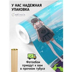 Фотообои детские флизелиновые девушка Манга 300x270