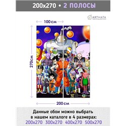 Фотообои на стену детские герои Аниме 200x270