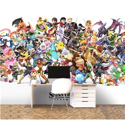 Фотообои на стену детские Super Smash Bros Нинтедо 200x270