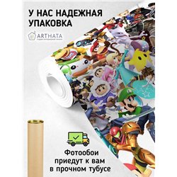 Фотообои на стену детские Super Smash Bros Нинтедо 200x270