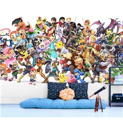 Фотообои на стену детские Super Smash Bros Нинтедо 200x270