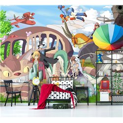 Фотообои на стену детские герои Аниме Миядзаки 200x270