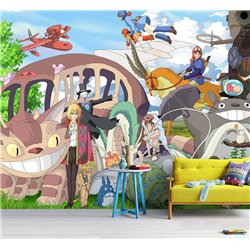 Фотообои на стену детские герои Аниме Миядзаки 200x270