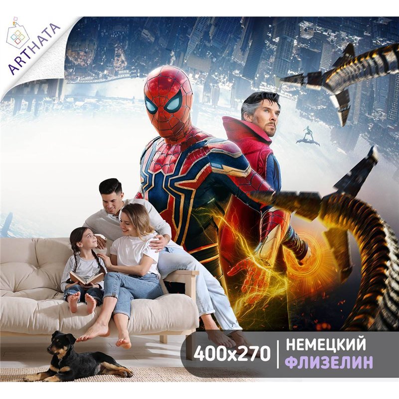 Фотообои детские человек паук доктор стрэндж 400x270
