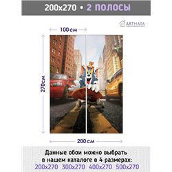 Фотообои на стену детские мультик Том и Джери 200x270