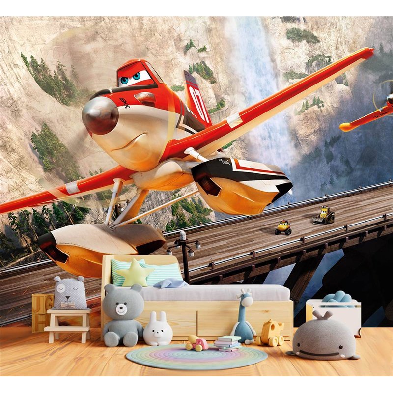 Фотообои детские Молния Маккуин Дисней 3d самолеты 400x270