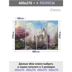 Фотообои детские сказочный мир замок 400x270