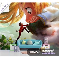 Фотообои в детскую мультфильм волшебные бобы 500x270