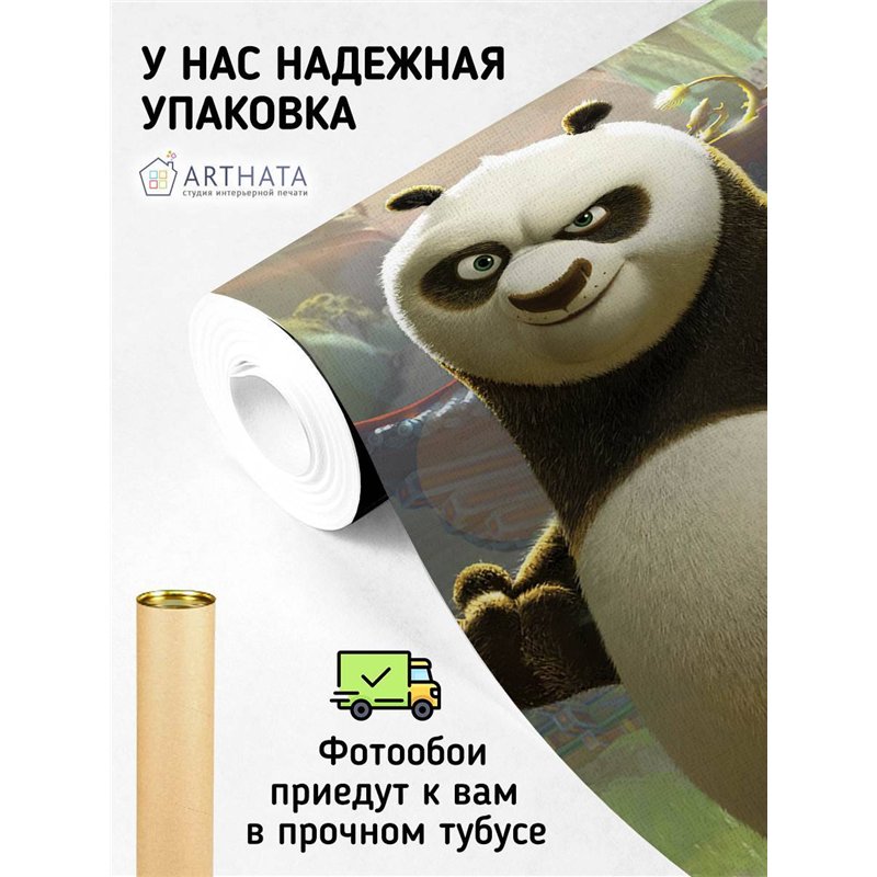 Фотообои в детскую 3D герой Кунг Фу панда 500x270