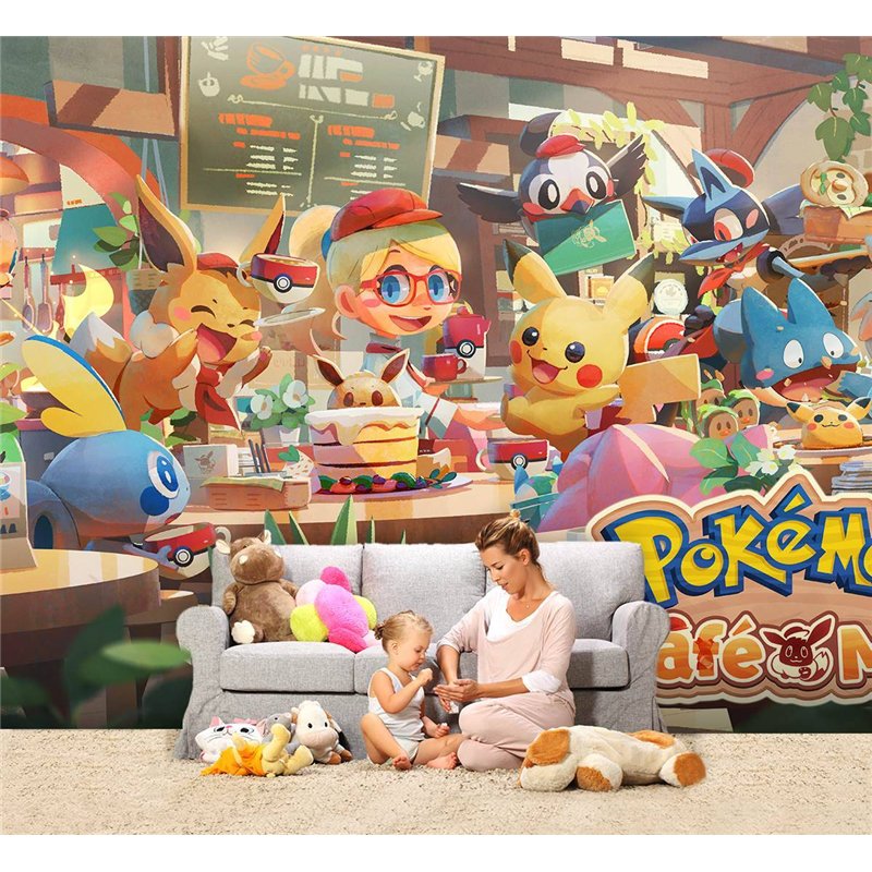 Фотообои на стену детские мультфильм Pokemon 200x270