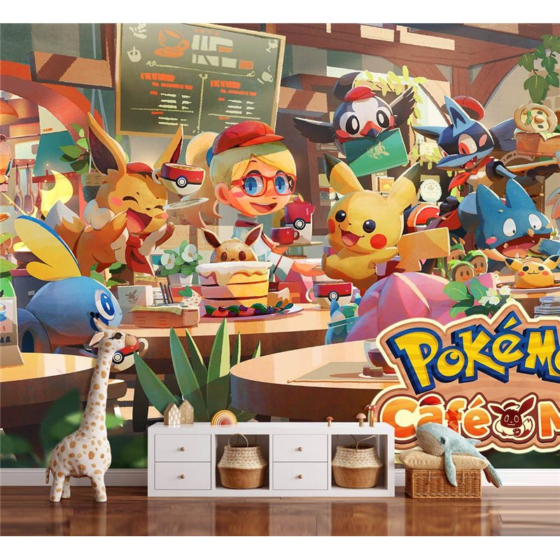 Фотообои на стену детские мультфильм Pokemon 200x270