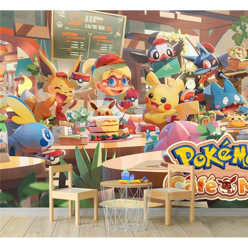 Фотообои на стену детские мультфильм Pokemon 200x270
