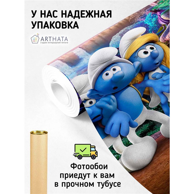 Фотообои детские гномы из мультика Смурфики 400x270