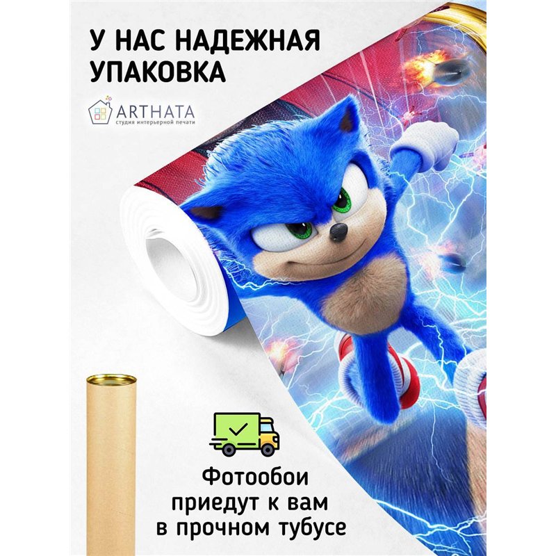Фотообои в детскую герой игры Соник 500x270