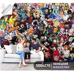 Фотообои в детскую Манга комикс 500x270
