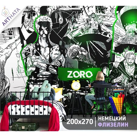 Фотообои на стену детские герои Аниме 200x270