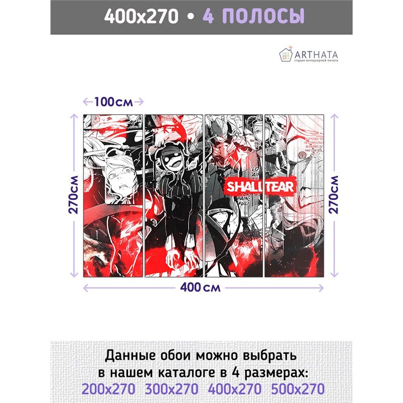 Фотообои Аниме для детей и подростков 400х270см
