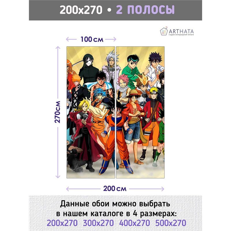 Фотообои виниловые на флизелиновой основе 200х270