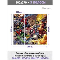 Фотообои человек паук и мстители для детей