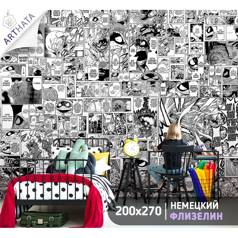 Фотообои для детской герои Аниме 200x270