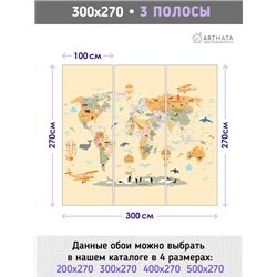 Фотообои на стену - Арки и улочки. Обои для гостиной, для кухни, для спальни. Размер - 300x270 см