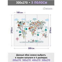Фотообои на стену - Арки и улочки. Обои для гостиной, для кухни, для спальни. Размер - 300x270 см