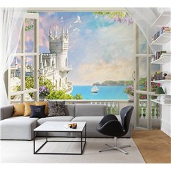 Фотообои на стену - Арки и улочки. Обои для гостиной, для кухни, для спальни. Размер - 400x270 см