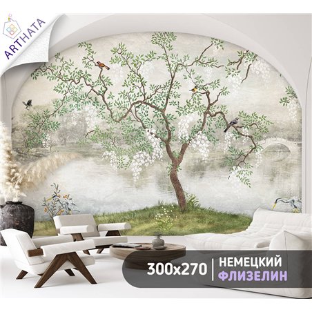Фотообои на стену - Арки и улочки. Обои для гостиной, для кухни, для спальни. Размер - 300x270 см