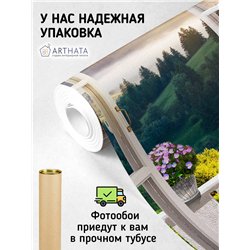 Фотообои на стену расширяющие пространство - Балконы и окна с 3D эффектом. Обои для гостиной, для кухни, для спальни. Размер - 2
