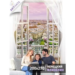 Фотообои на стену расширяющие пространство - Балконы и окна с 3D эффектом. Обои для гостиной, для кухни, для спальни. Размер - 2