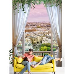 Фотообои на стену расширяющие пространство - Балконы и окна с 3D эффектом. Обои для гостиной, для кухни, для спальни. Размер - 2
