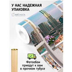Фотообои на стену расширяющие пространство - Балконы и окна с 3D эффектом. Обои для гостиной, для кухни, для спальни. Размер - 2