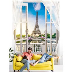 Фотообои на стену расширяющие пространство - Балконы и окна с 3D эффектом. Обои для гостиной, для кухни, для спальни. Размер - 2