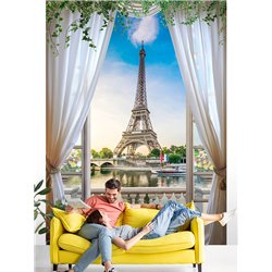 Фотообои на стену расширяющие пространство - Балконы и окна с 3D эффектом. Обои для гостиной, для кухни, для спальни. Размер - 2