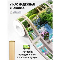 Фотообои на стену расширяющие пространство - Балконы и окна с 3D эффектом. Обои для гостиной, для кухни, для спальни. Размер - 2