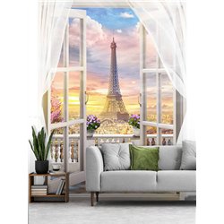 Фотообои на стену расширяющие пространство - Балконы и окна с 3D эффектом. Обои для гостиной, для кухни, для спальни. Размер - 2
