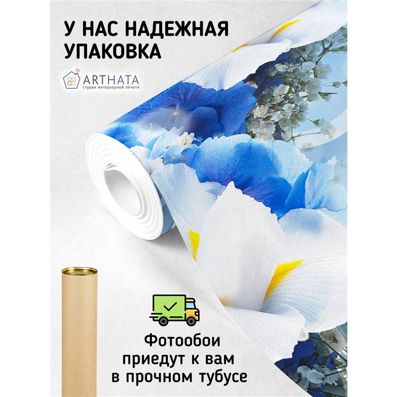 Фотообои для интерьера - 300х270см из 3х полос. Обои для стен, оформление спальни, детской комнаты, кухни, гостинной.