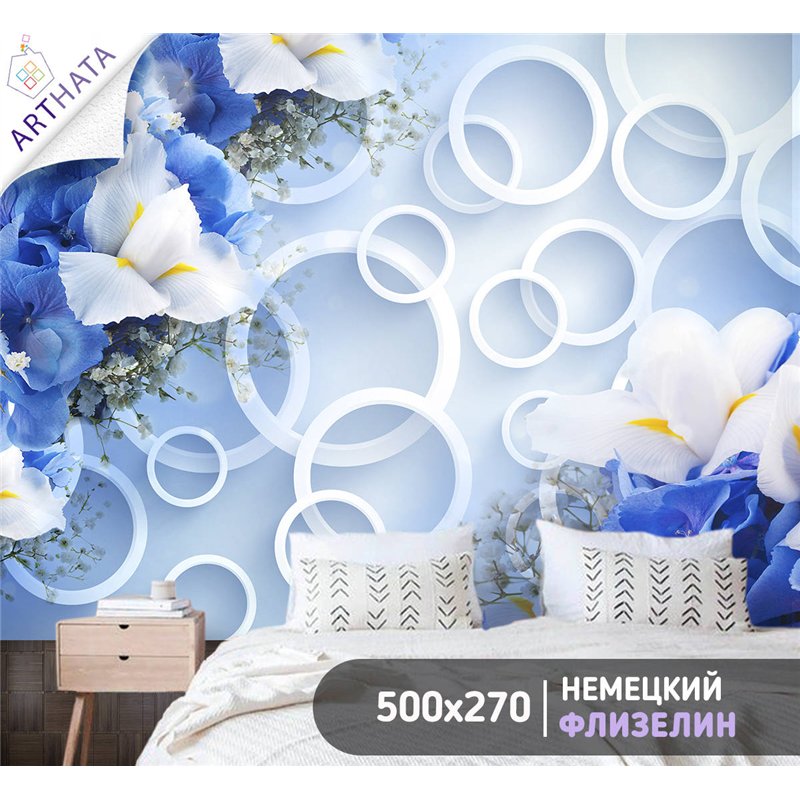 Фотообои для интерьера - 500х270см из 5и полос. Обои для стен, оформление спальни, детской комнаты, кухни, гостинной.