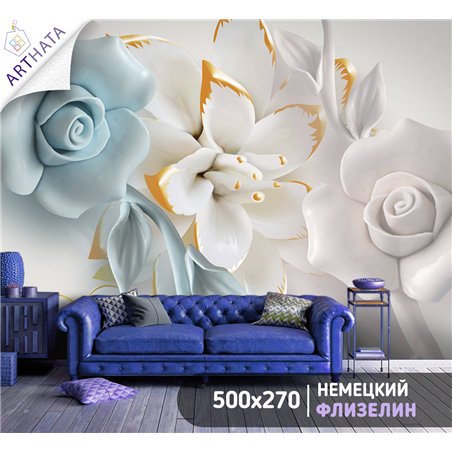 Фотообои для интерьера - 500х270см из 5и полос. Обои для стен, оформление спальни, детской комнаты, кухни, гостинной.