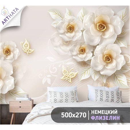 Фотообои для интерьера - 500х270см из 5и полос. Обои для стен, оформление спальни, детской комнаты, кухни, гостинной.