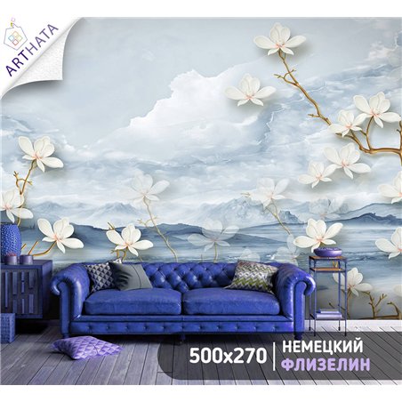 Фотообои для интерьера - 500х270см из 5и полос. Обои для стен, оформление спальни, детской комнаты, кухни, гостинной.