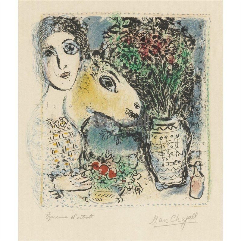 Женщина с корзиной с фруктами