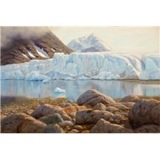 Картина на холсте по фото Модульные картины Печать портретов на холсте Ледник на Шпицбергене