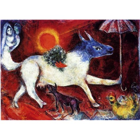 Корова с зонтиком