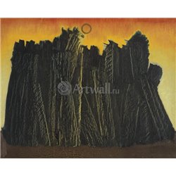 Лес и солнце или закат солнца - Модульная картины, Репродукции, Декоративные панно, Декор стен